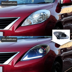 เรียงพิมพ์สำหรับ Nissan Sunny 2011-2013ประกอบไฟหน้ารถยนต์12V เลนส์เลเซอร์ LED ไฟวิ่งกลางวันสัญญาณไฟเลี้ยวไหล - Product Image 2