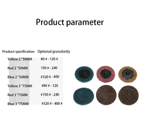 6 \ "150mm carrosserie automobile cloisons sèches ponçage disque de polissage crochet boucle abrasif papier de verre grain motif divers grain disponible - Product Image 5