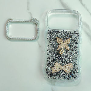 <span class=keywords><strong>Coque</strong></span> de téléphone antichoc en époxy de luxe avec design à gros trous pour iPhone 16 Pro Max, étui de protection mignon pour mobile - Product Image 4