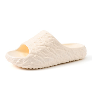 Pantoufles d'été pour femmes, semelles épaisses en EVA, antidérapantes, respirantes, à bout ouvert, anti-odeur, chaussures de salle de bain pour couples - Product Image 5