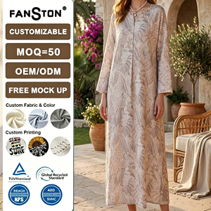 Nuevo Vestido Holgado de Moda <span class=keywords><strong>para</strong></span> <span class=keywords><strong>Mujer</strong></span> 2026 - Túnica Casual de Verano con Cuello Redondo, Vestido Minimalista Oversize de Manga Corta <span class=keywords><strong>para</strong></span> Venta al por Mayor - Product Image 2