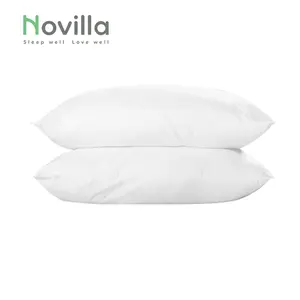 标准尺寸夜间通风睡枕冷却凝胶记忆泡沫枕头，带冰丝枕套