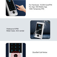 Lecteur de cartes de contrôle d'accès OLED Secukey, IP66, système d'entrée sans clé RFID pour extérieur, clavier d'entrée pour appartement, bureau, villa