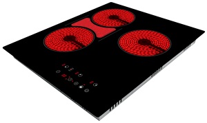 Plaque de cuisson <span class=keywords><strong>vitrocéramique</strong></span> électrique à 4 brûleurs avec interrupteur tactile de zone de synchronisation de <span class=keywords><strong>60</strong></span> <span class=keywords><strong>cm</strong></span> pour le ménage - Product Image 3