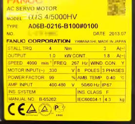 มอเตอร์แกนหมุน A06B-0216-B100 เหมาะสำหรับงานอุตสาหกรรม - Product Image 1