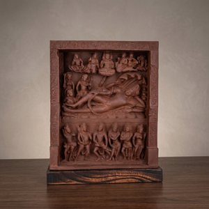 Réplica de la Escultura de Anantasayana Vishnu, 500 CE, Vishnu Reclinado, Reproducción del Museo del Templo Shesha, Tallado Tradicional - Product Image 2