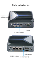 Iwill N1121 J6412 Mini computadora 4K Triple pantalla 3x2,5 Puertos Ethernet Mini PC industrial sin ventilador
