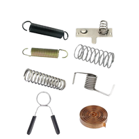 Ressort de recul à haute tension, ressort d'extension en spirale à double crochet en acier inoxydable métallique personnalisé