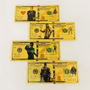 Uang Kertas Koleksi Berlapis Emas Plastik $100, Replika Uang Koleksi Film Marvel Super Heroes - Product Image 5