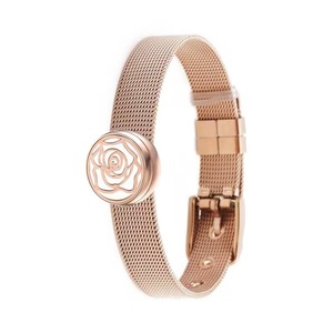Bracelet en acier inoxydable et titane ajouré pour <span class=keywords><strong>parfum</strong></span> et huiles essentielles, bracelet en métal pour poignet - Product Image 1