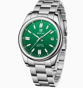 Benyar 5185 Premium Luxury Hollow Out Men's Wristwatch Stainless Steel Band Automatic Mechanical Date 100M Waterproof Watches - Product Image 4