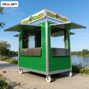 Chariot de vente ambulant multifonctionnel pour l'extérieur, idéal pour café, bonbons et autres produits - Product Image 6