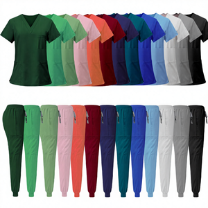 Uniformes Médicos de Moda Jieenna Directo de Fábrica, Conjuntos de Uniformes Quirúrgicos, Tela de Poliéster/Rayón para Dentistas, Sin Costuras, para Hospital - Product Image 4