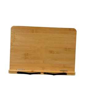 Organisateur de bureau moderne avec serre-livres en bambou et porte-livres en bois pour support de lecture de livres de <span class=keywords><strong>cuisine</strong></span> - Product Image 1