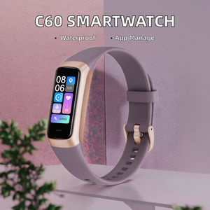 Hot Selling <strong>UK</strong> Smartwatch C60 <strong>Smart</strong> Band Slim Portable Oxygen Body Temperature Heart Rate Measure Message Reminder <strong>Smart</strong> <strong>Watch</strong> - Product Image 2