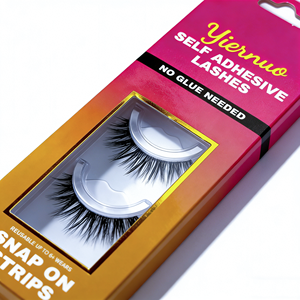 Nouvelles extensions de cils en fibres végétales, sans colle, pré-collées, personnalisées, en bande, cils volumineux, à presser, cils complets - Product Image 5