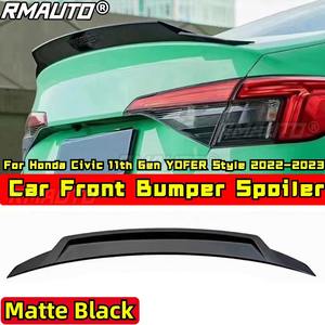 Aileron de coffre arrière Civic noir mat style YOFER pour Honda Civic 11e génération 2022-2023 Accessoires de voiture - Product Image 1