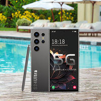 Smartphones S25 Ultra Originaux 16 Go + 1 To de Stockage 5G Double SIM Téléphone Mobile CDMA Écran QHD LED Compatibilité LTE Deca Core