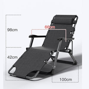 Tempat Tidur Lipat Portabel untuk Istirahat dengan Sandaran, Ruang Tamu, Kantor, Tempat Tidur Lipat Rumah, Kursi Santai Lipat Balkon - Product Image 3