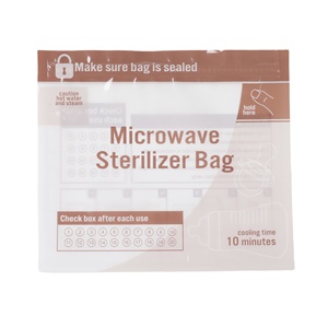 6/10 bolsas de esterilización de <span class=keywords><strong>microondas</strong></span> para biberones, chupetes, piezas de extractor de leche, sin BPA, reutilizables, limpieza rápida de 3-5 min - Product Image 2