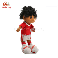 Vente en Gros Poupée en Peluche Personnalisée Pas Chère, Poupée de Chiffon Bébé Fille Noire, Jouet Doux en Peluche Tendance Unisexe