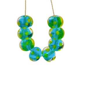 Cuentas de Vidrio Sueltas con Acabado Brillante, Altamente Transparentes, Hechas a Mano, para la Fabricación de Joyería DIY, Venta al Por Mayor - Product Image 5