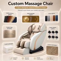 Fauteuil de massage chauffant zéro gravité avec commande vocale IA, shiatsu, airbag, rouleau pour les pieds, Bluetooth, pour le corps entier, idéal pour la maison et le bureau