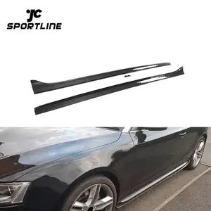 JCSPORTLINE S5 углеродного волокна сторона юбки для Audi A5 S5 2-дверный 08-16