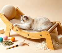 GUAIZHUREN Arbre à chat moderne de luxe en sisal, grand, anti-griffures, lit pour chat, résistant à l'usure, anti-miettes, canapé écologique