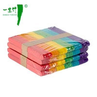 Bâtonnets de glace miniatures biodégradables en bois pour commande urgente, personnalisables avec logo, agitateurs à café en bambou, outils de crème glacée en gros