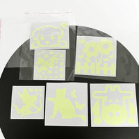 600 pièces/ensemble lumineux étoile météore lune Stickers muraux enfants chambre salon chambre décoration décalcomanies dans le noir 3D papier peint