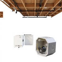 Boîte de jonction octogonale en PVC Zhongcai pour conduit, support de lampe, boîte à fils 75x75x50