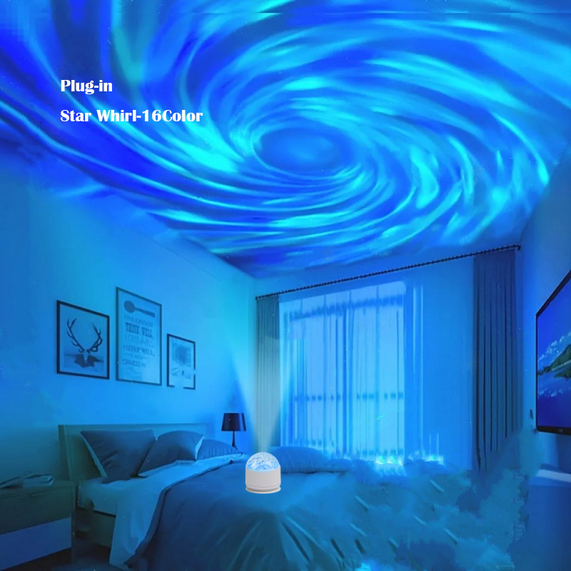 Plug-in Star Whirl-16Color with Remote Control