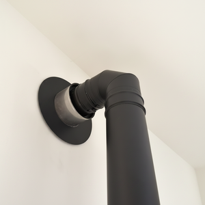 <span class=keywords><strong>Chimenea</strong></span> de escape negra de acero inoxidable de alta calidad, de pared simple y aislada, de fácil montaje, para <span class=keywords><strong>chimenea</strong></span> doméstica interior moderna - Product Image 6