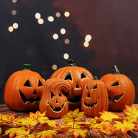 Prix de gros, haute qualité, marque OEM, décoration d'Halloween, citrouille artisanale en plastique HDPE, grande taille, couleur personnalisable