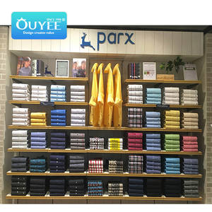 Exhibidores de Ropa de Diferentes Estilos para Kioscos, Mostradores de Tiendas en Centros Comerciales, Diseño de Pared de Madera, Exhibidores de <span class=keywords><strong>Jeans</strong></span> - Product Image 5