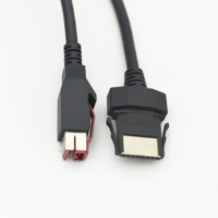 Penjualan Langsung Pabrik Kabel USB ke 8Pin Bertenaga 24V untuk Sistem POS Panjang & Warna Dapat Disesuaikan Konduktor Tembaga