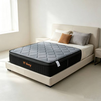 Matelas à ressorts ensachés en mousse à mémoire de forme compressée, tissu respirant antibactérien, taille personnalisée, matelas double, mobilier de maison