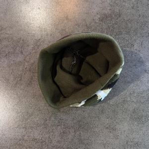 秋冬美国复古字母迷彩针织豆豆帽 - Product Image 6