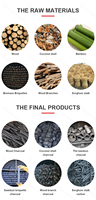 Four de carbonisation rotatif continu horizontal pour sciure de bois et coques de noix de coco, machine de fabrication de biochar et de charbon de bois