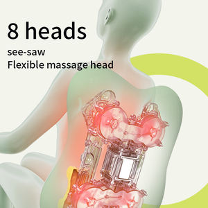 Masajeador Eléctrico de Cuello, Hombros y Espalda con Vibración y Calor, Almohada de Masaje Shiatsu para Todo el Cuerpo - Product Image 4