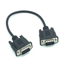 Câble VGA DB15 mâle-mâle 15 broches avec gaine en PVC et blindage tressé pour HDTV, moniteur d'ordinateur et projecteur