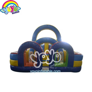 Tobogán Inflable de Cuatro Arcos con Adornos de Arcoíris, Asas de Seguridad, Resistente a los Rayos UV, para Eventos Infantiles Comunitarios y Parques de Diversiones - Product Image 2