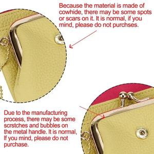 AndoBag Lichee Pattern Coin <b>Purses</b> for Women Genuine Cow Leather <b>Cute</b> Small Wallet <b>Purse</b> Fashion Mini Card Holder 1470 - Product Image 2