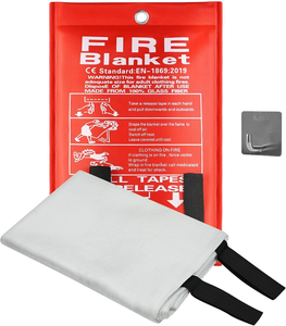 Manta Ignífuga de Emergencia para Laboratorio, 1m, Retardante de Fuego, para <span class=keywords><strong>Hogar</strong></span> y Cocina, Certificación CE - Product Image 1
