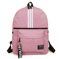 Cartable pratique de grande capacité Design simple Sac à dos étanche à la mode pour étudiants Fermeture à glissière pour les voyages sur le campus