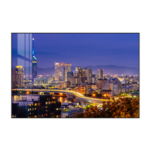 Quadro di Lusso in Resina Epossidica <span class=keywords><strong>con</strong></span> Diamanti Intarsiati a Mano, Grande <span class=keywords><strong>Cornice</strong></span> in Alluminio, Paesaggio Urbano, Natura Morta per Soggiorno e Arredamento Hotel - Product Image 6