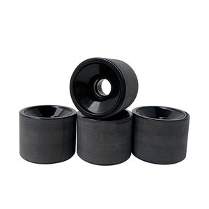 <span class=keywords><strong>Ruedas</strong></span> de <span class=keywords><strong>Longboard</strong></span> de Poliuretano (PU) de 69 x 55 mm, 80% de Rebote, SHR 78A, Doble Rocker, Color Negro, Acabado Pulido, Personalizadas para <span class=keywords><strong>Freeride</strong></span> y Descenso - Product Image 3