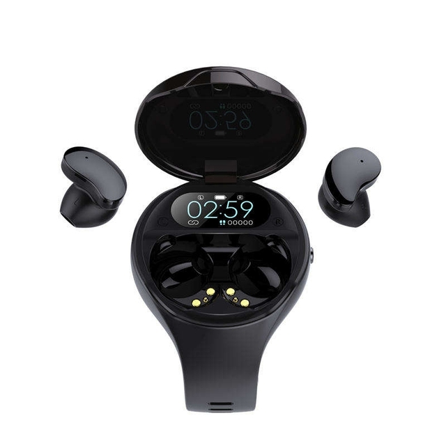 Factory Smart Watch 2 in 1 with Earphone Smart Bracelet Portable Headset BT 5.0 with Smart Watch Earbuds