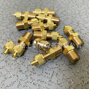 วาล์วทำความเย็นเซี่ยงไฮ้ปูตง ข้อต่อทองเหลืองเกลียวนอกขนาด 1/4 นิ้ว NPT สำหรับระบบปรับอากาศคอมเพรสเซอร์ - Product Image 4